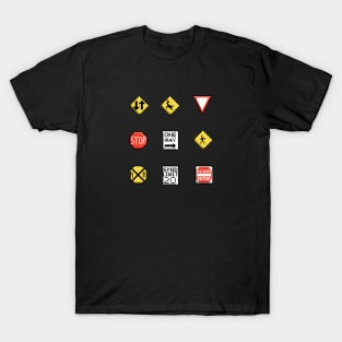 Pixel Street Signs T-Shirt